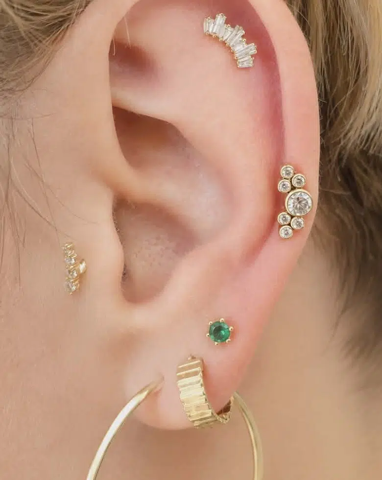piercing three